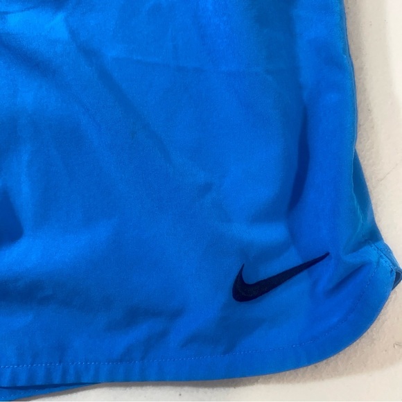 Nike Dri-Fit Running Shorts Medium Blue Just Do It Lined Athletic Gym - Picture 3 of 12